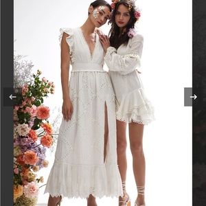 Hemant and nandita Ruby Long Dress- Off-white